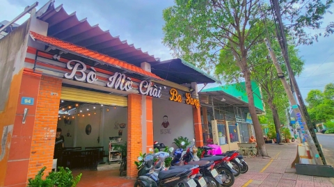 Bò Nướng Mỡ Chài Ba Sang