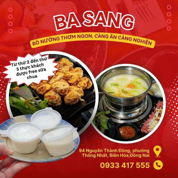 Bò Nướng Mỡ Chài Ba Sang